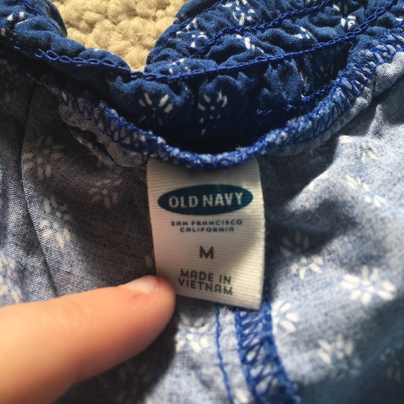 Blue Patterned Flowy Shorts💙 - Picture 4 of 4